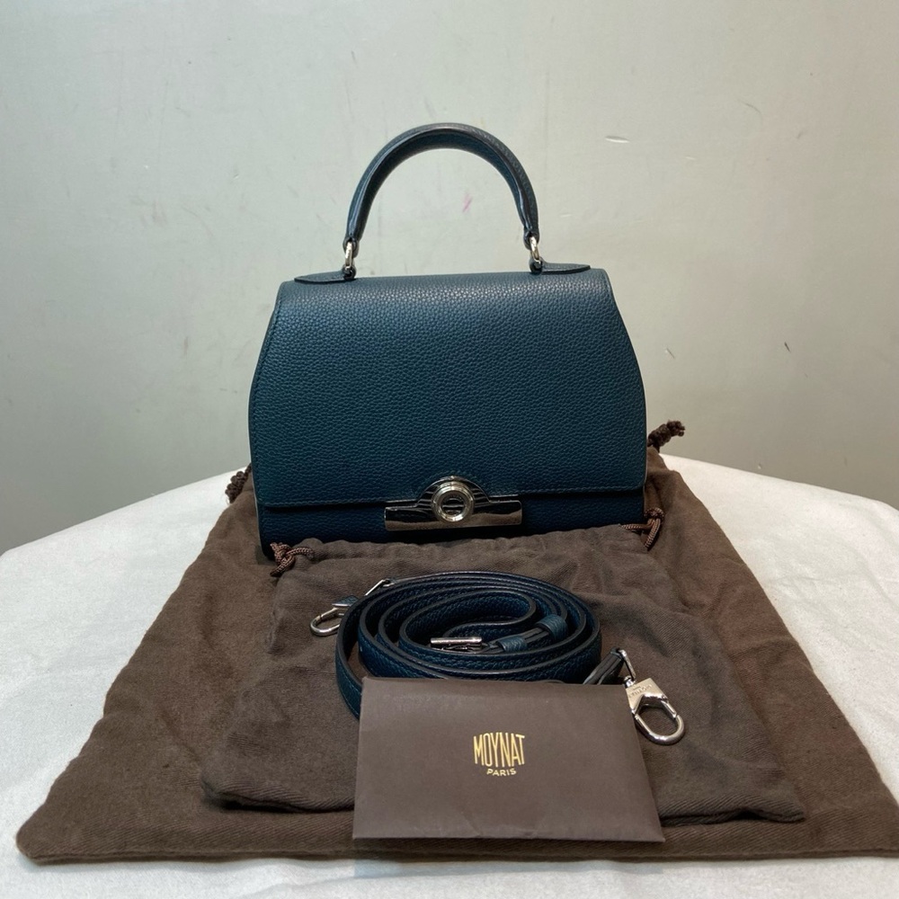 Moynat Taurillon Blush calfskin Green Hand Bag